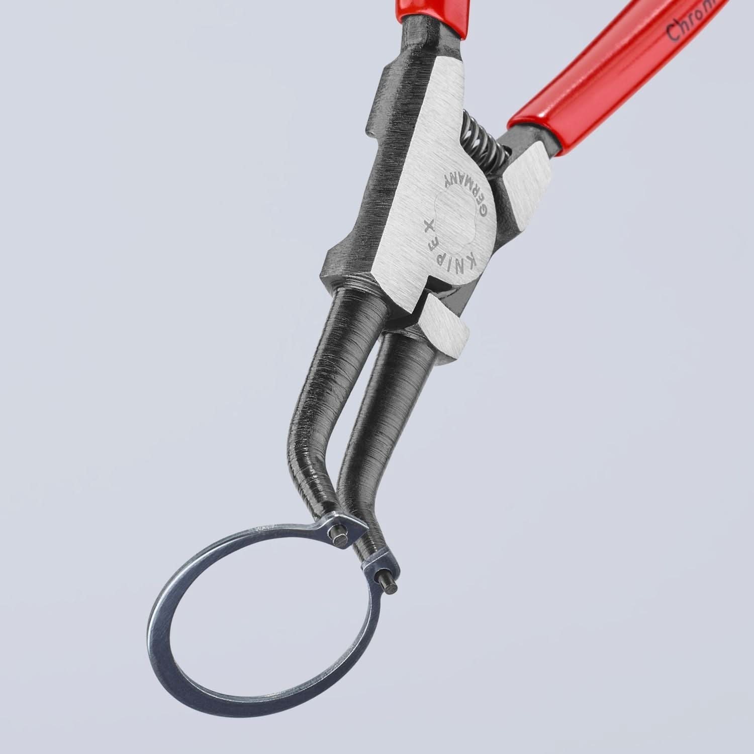 Knipex 46 31 A22 External 45&deg; Angled Snap Ring Pliers-Forged Tips