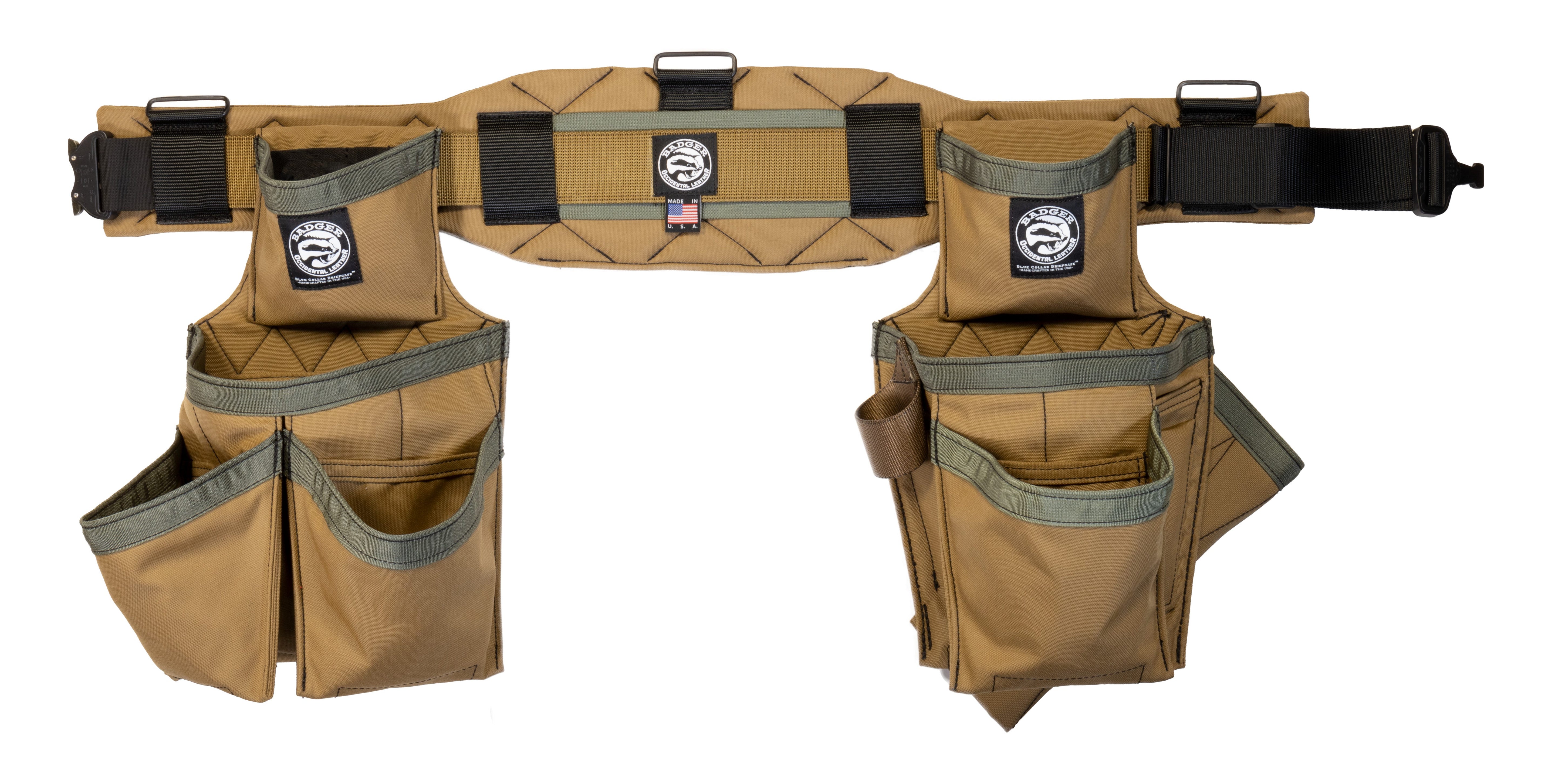 Badger Tool Belt 461020 Sawdust Sage Carpenter Set