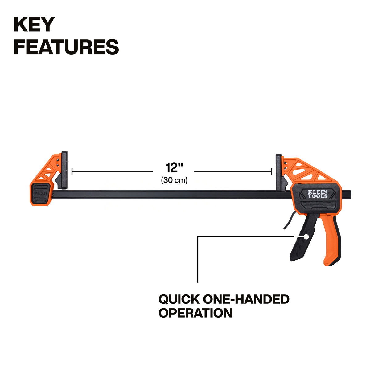 Klein Speed-Klamp 12-in. quick clamp feature view 2