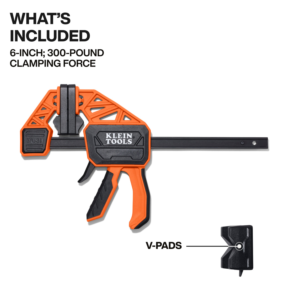 Klein Speed-Klamp 6-in. 300-lb. quick clamp feature view