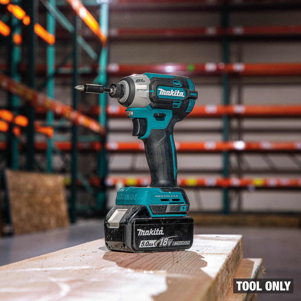 Makita 18V LXT Brushless Quick-Shift Mode 4-Speed Impact Driver (XDT21Z) - on the job site 8