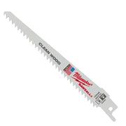 Milwaukee 48-00-5015 6" 6 TPI Fleam Ground SAWZALL Recip Blades (5 Pk)