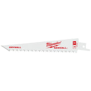 Milwaukee 48-00-5053 6" 8TPI Drywall SAWZALL Blades (3 pk)