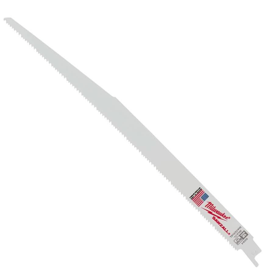 Milwaukee 48-00-5094 12 " 8/12 TPI SAWZALL Recip Blades (5 Pk)