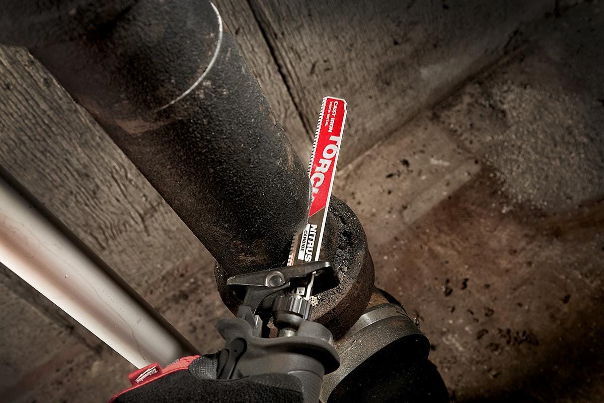 Milwaukee 48-00-5362 TORCH with NITRUS Carbide 9-Inch 7-TPI Recip Saw Blade, 3-Pack (PROMO)