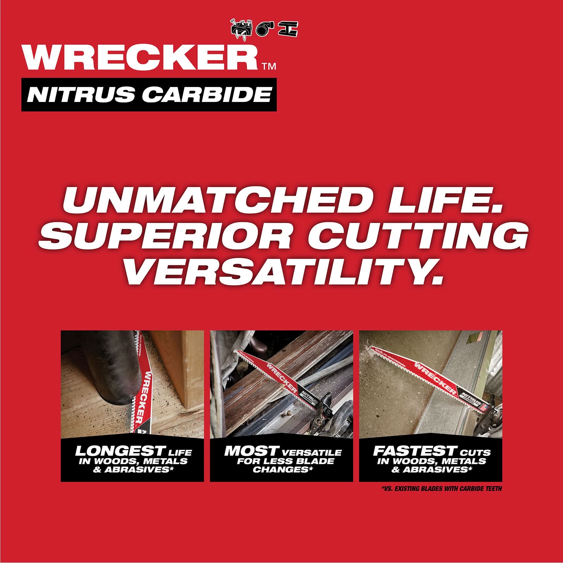 Milwaukee 48-00-5272 9" The WRECKER with NITRUS CARBIDE 1PK