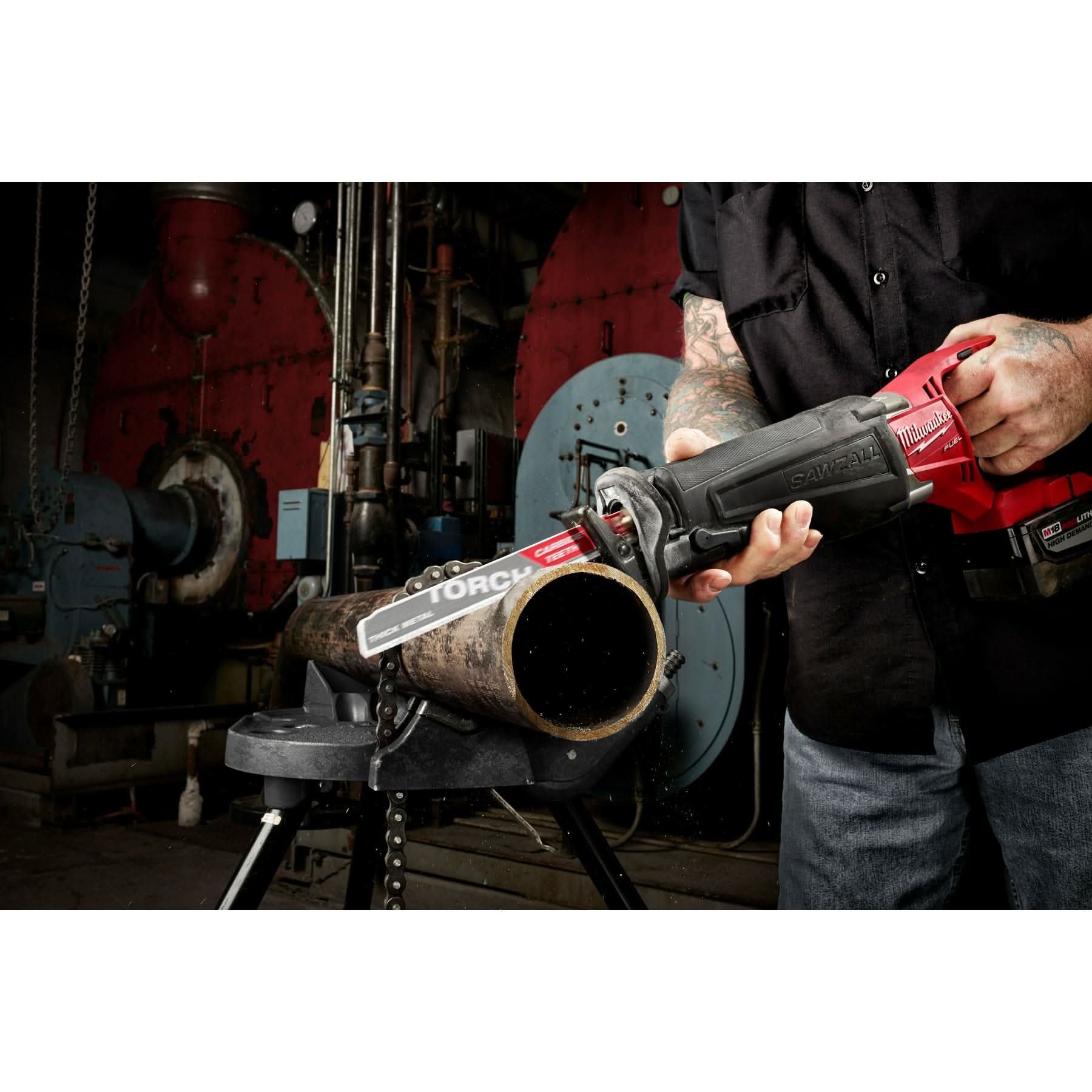 Milwaukee 48-00-5502 TORCH with Carbide Teeth Recip Saw Blade 7-TPI 9" 5-Pack
