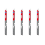 Milwaukee 48-00-5553 12" 10TPI CARBIDE MEDIUM METAL 5PK
