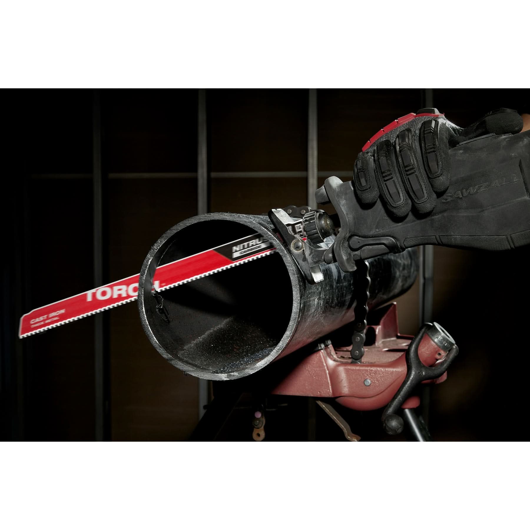 Milwaukee 48-00-5561 TORCH with NITRUS Carbide 6-Inch 7-TPI Recip Saw Blade, 5-Pack