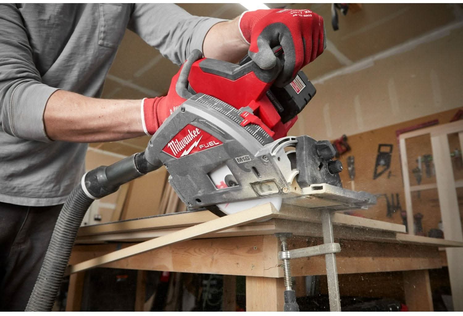 Milwaukee 48-08-0573 Track Saw Guide Rail Clamps, 2-Pack