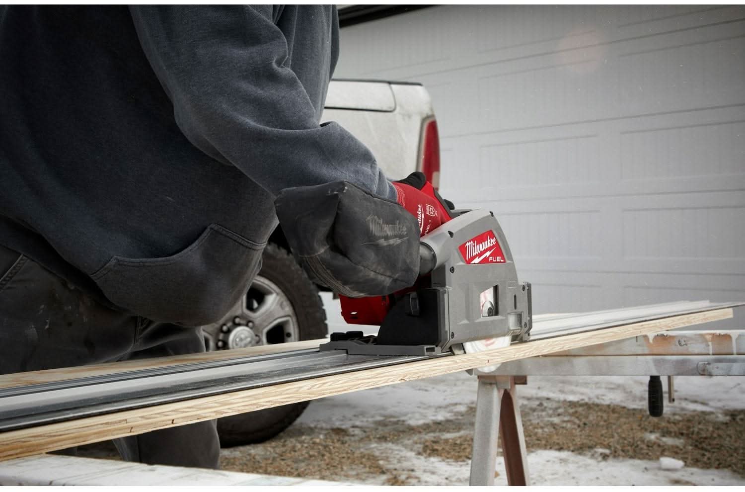 Milwaukee 48-08-0573 Track Saw Guide Rail Clamps, 2-Pack