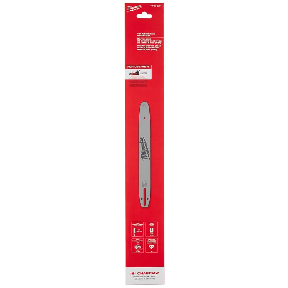Milwaukee 48-09-3001 16-In Chainsaw Guide Bar