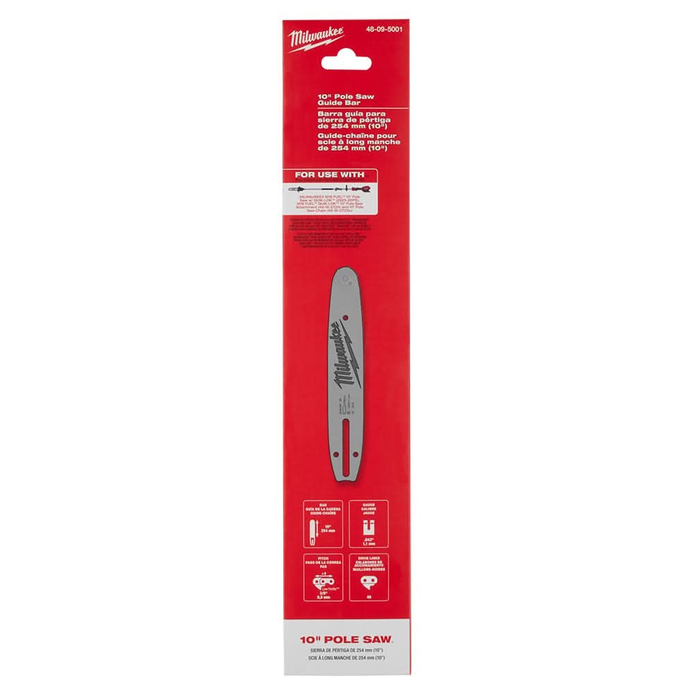 Milwaukee 48-09-5001 10-In Pole Saw Guide Bar – Tool Nut