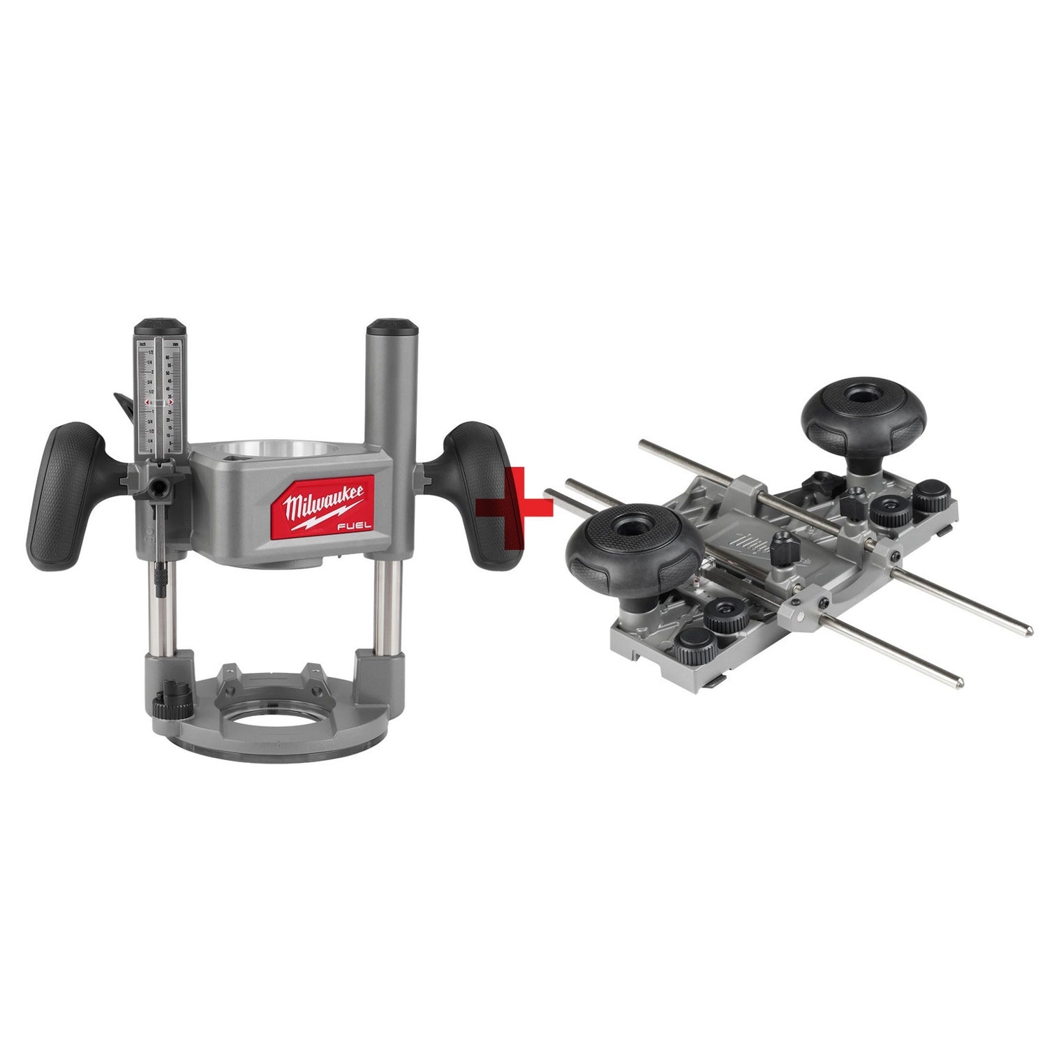 Milwaukee M18 Fuel 1/2" Router Plunge Base Only with Router Guide Rail Adapter