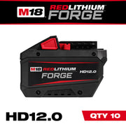 Milwaukee 48-11-1814 M18 REDLITHIUM FORGE HD12.0 Battery, 10-Pack