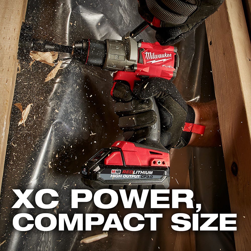 Milwaukee 48-11-1837 M18 REDLITHIUM HIGH OUTPUT CP 3.0Ah Batteries, 2-Pack