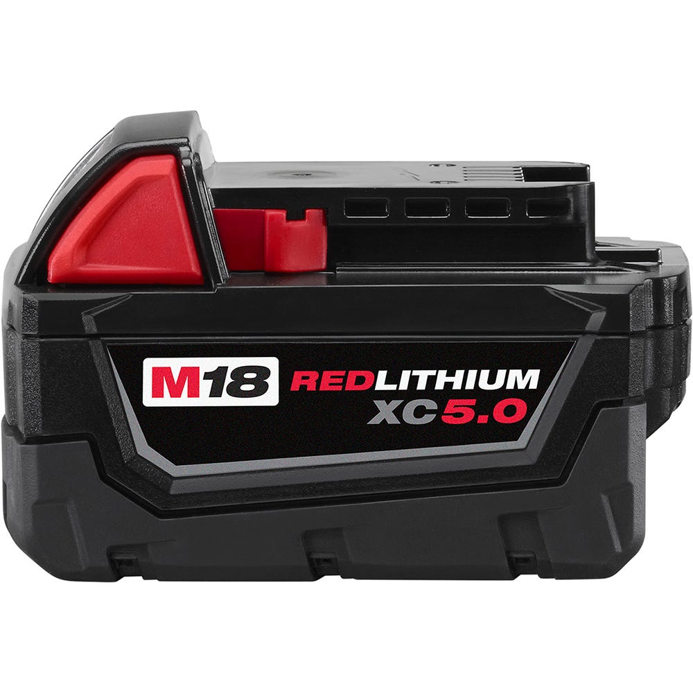 Milwaukee M18 RADIUS Site Light (FM) & ROVER USB Flood Light Set with M18 REDLITHIUM XC 5Ah Battery