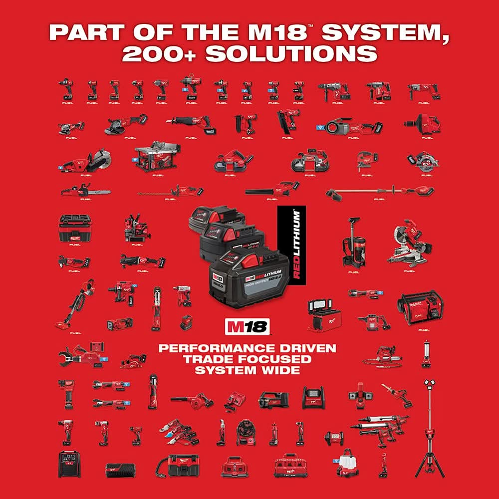 Milwaukee M18 FUEL Brushless Compact Router with M18 REDLITHIUM HIGH OUTPUT XC 6.0Ah Battery 2-Pack