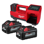 Milwaukee M18 Compact Tire Inflator with M18 REDLITHIUM HIGH OUTPUT XC 6.0Ah Battery 2-Pack