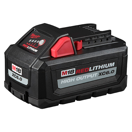 Milwaukee M18 REDLITHIUM HIGH OUTPUT XC 6.0Ah Batteries, 4-Pack