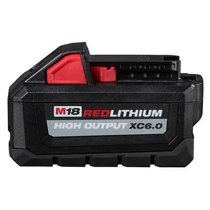 Milwaukee M18 REDLITHIUM HIGH OUTPUT XC 6.0Ah Batteries, 4-Pack