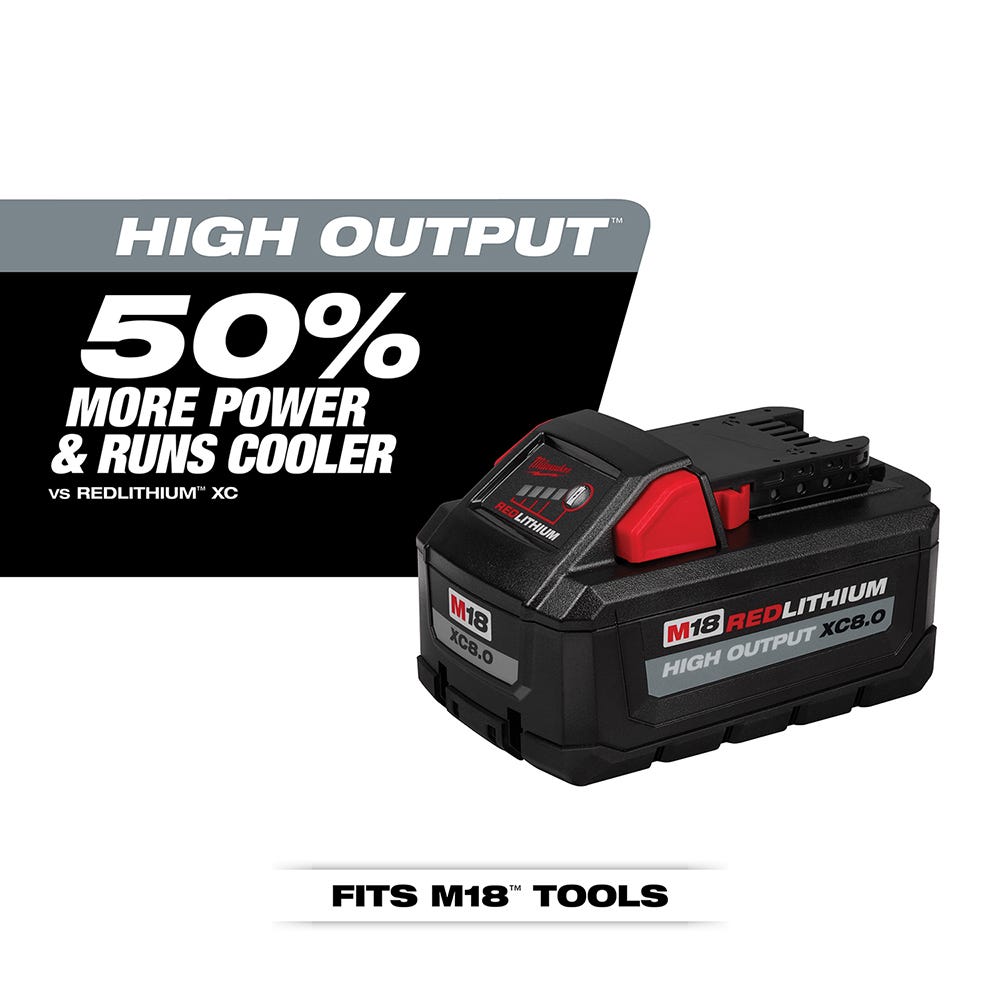 Milwaukee 48-11-1880 M18 REDLITHIUM HIGH OUTPUT XC 8.0Ah Battery