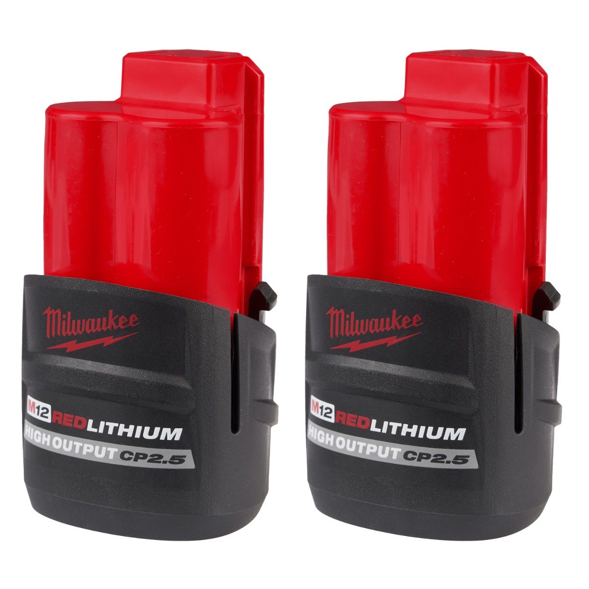 Milwaukee 48-11-2425S M12 REDLITHIUM HIGH OUTPUT CP 2.5Ah Battery 2-Pack
