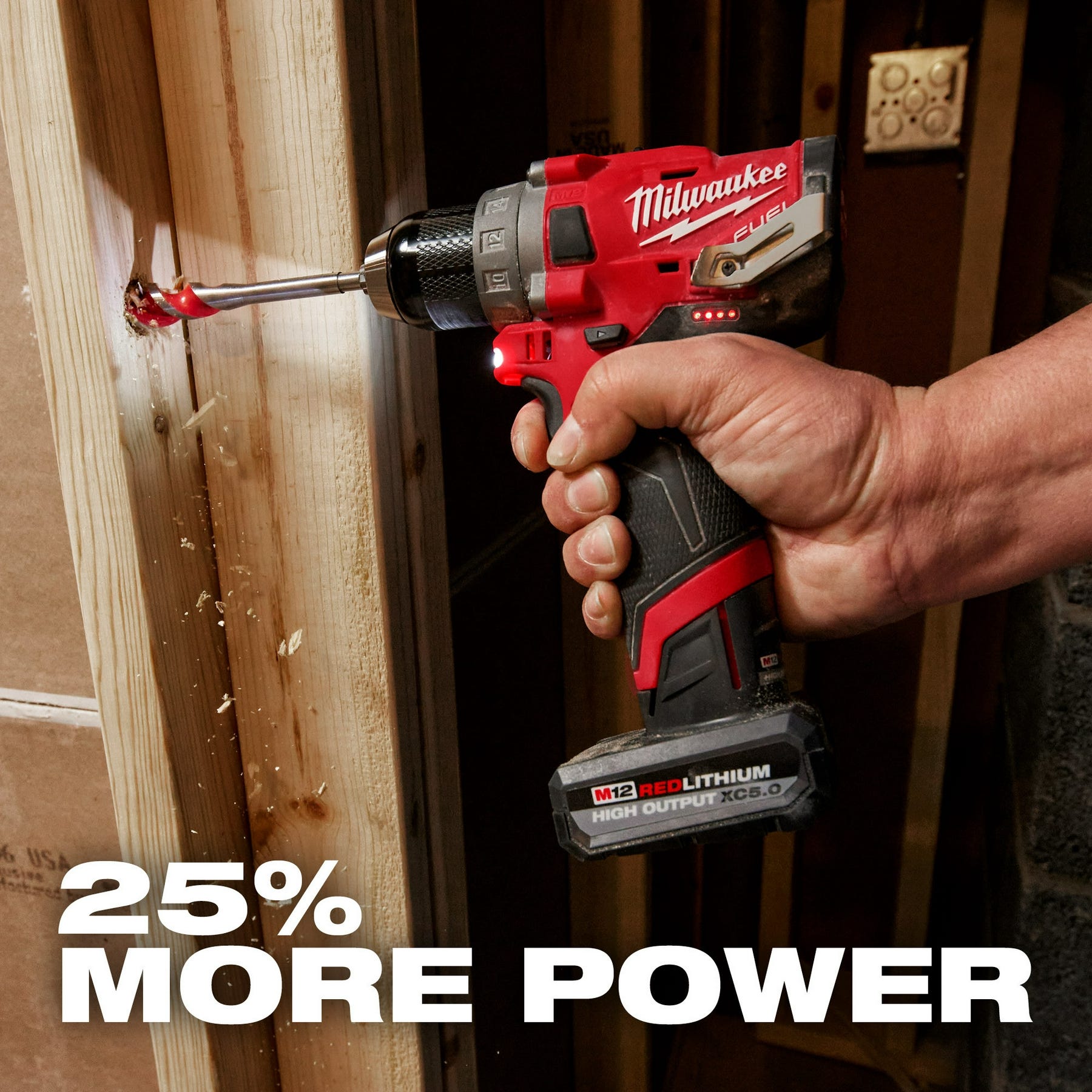 Milwaukee 48-11-2450 M12 REDLITHIUM HIGH OUTPUT XC 5.0Ah Battery Pack
