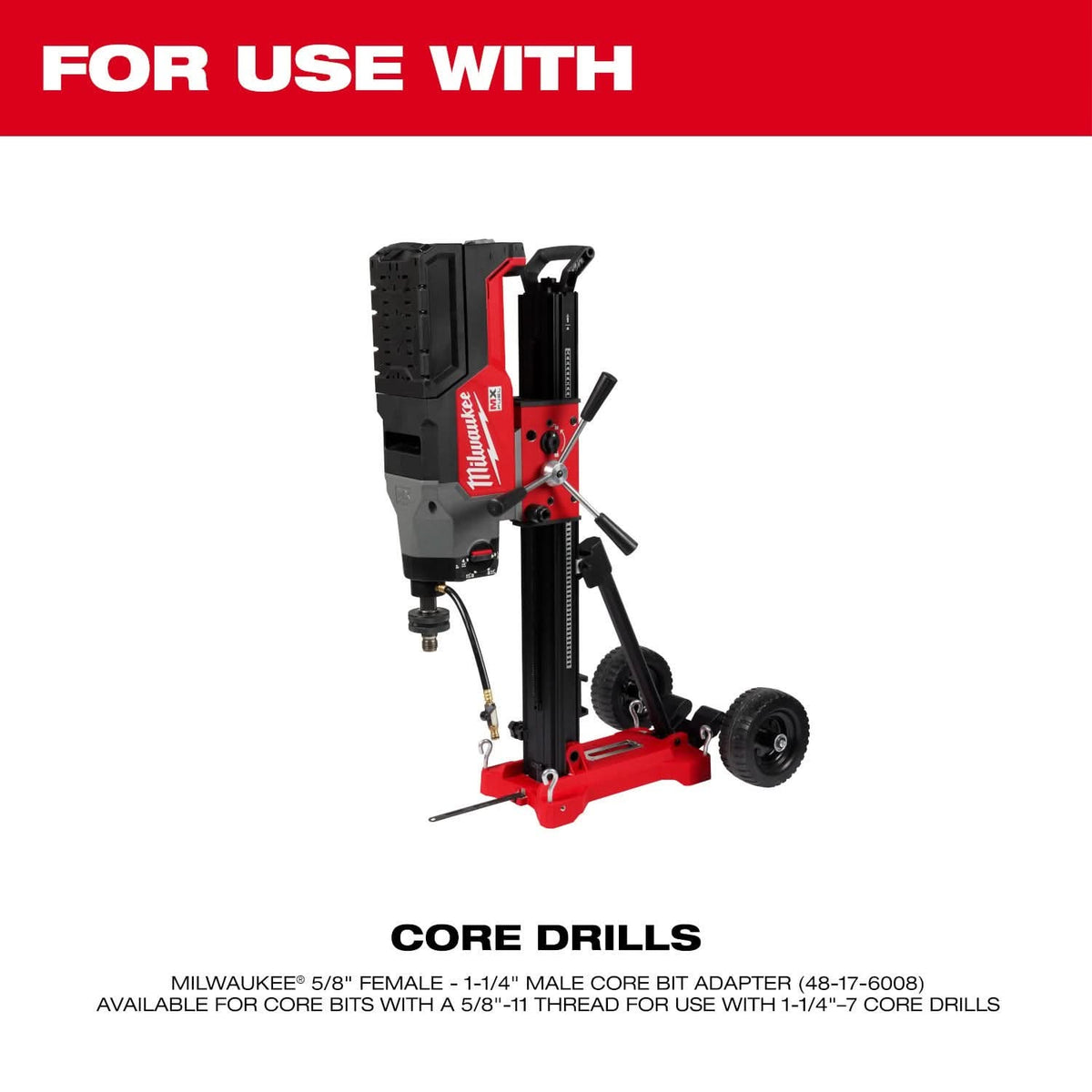 Milwaukee 48-17-5100 10" Diamond Ultra Wet Core Bit
