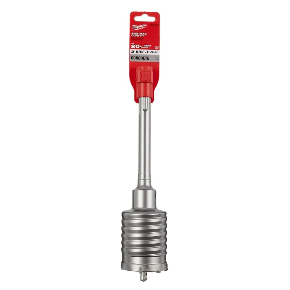 Milwaukee 48-20-5412 2-5/8" X 11-3/8" One Piece SDS-MAX Core Bit