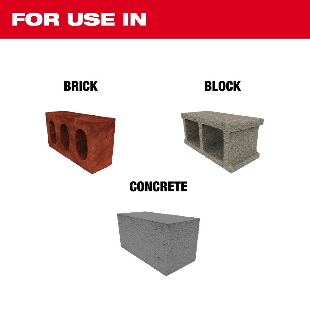 Milwaukee 48-20-7490 5-Piece  SDS-PLUS Bit Kit