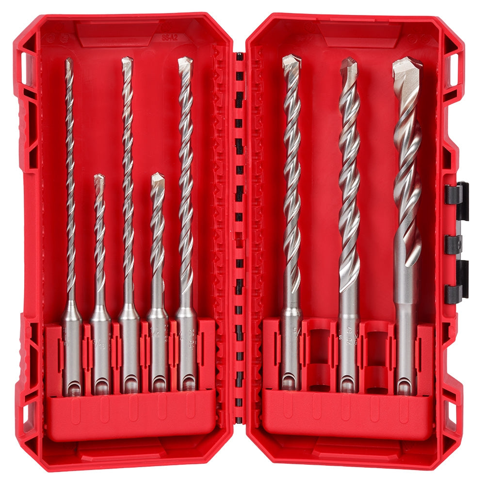 Milwaukee 8pc. SDS Plus M/2 2-Cutter Drill Bit Kit