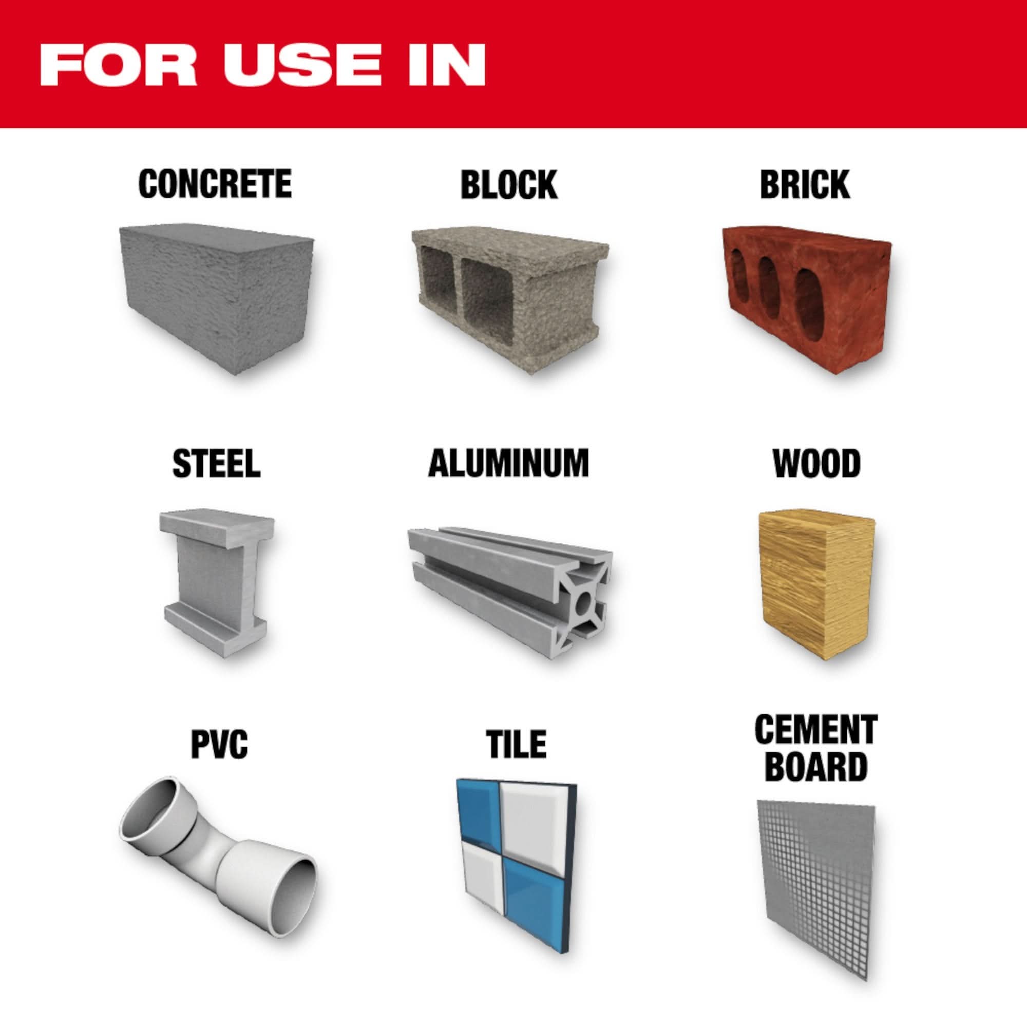 Milwaukee 48-20-8866 1/2" x 16" x 18" SHOCKWAVE Impact Duty Carbide Bellhanger Multi-Material Bit