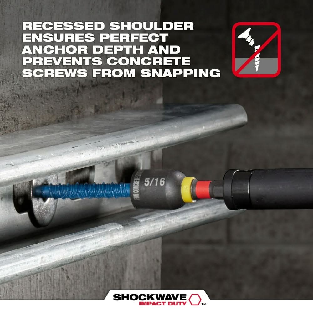 Milwaukee 48-20-8877 SHOCKWAVE Impact Duty Carbide Multi-Material Drill Bit Concrete Screw Install Set - 7PC