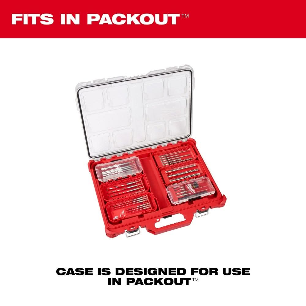 Milwaukee 48-20-8877 SHOCKWAVE Impact Duty Carbide Multi-Material Drill Bit Concrete Screw Install Set - 7PC