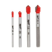 Milwaukee 48-20-8988 Glass and Tile Router Bit 4-Piece Set