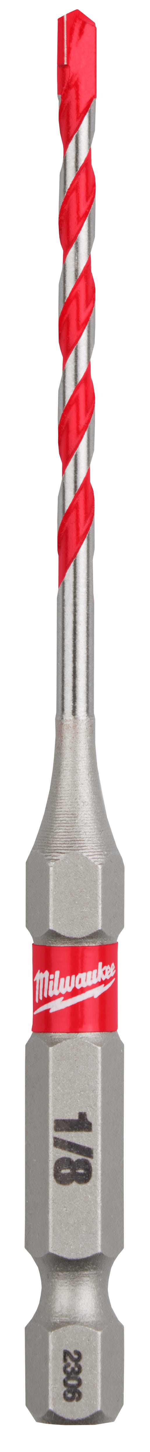 Milwaukee 48-20-9000 1/8" x 2" x 3-1/2" SHOCKWAVE Impact Duty Carbide Hammer Drill Bit