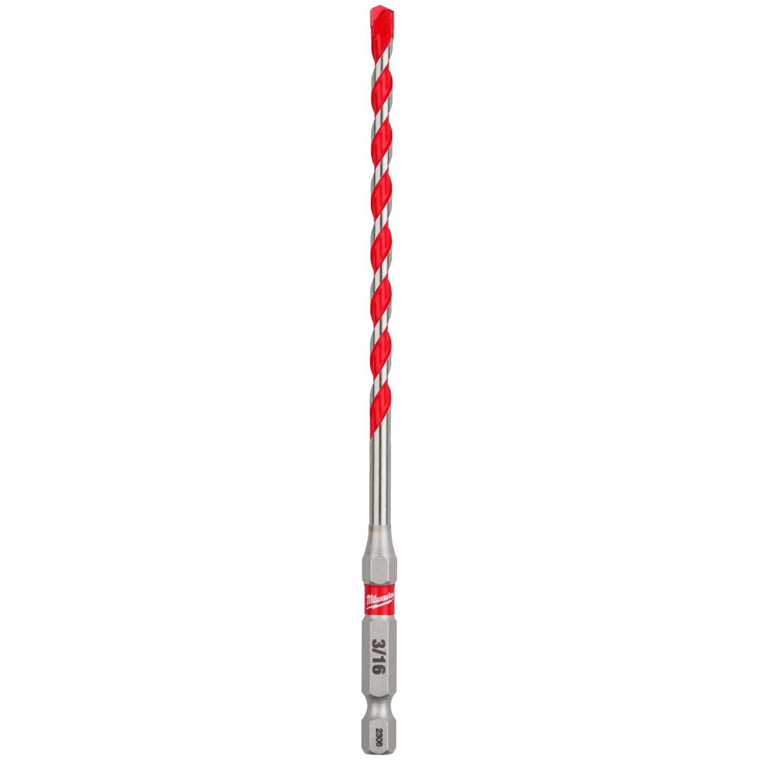 Milwaukee 48-20-9006 3/16" x 4" x 6" SHOCKWAVE Impact Duty Carbide Hammer Drill Bit