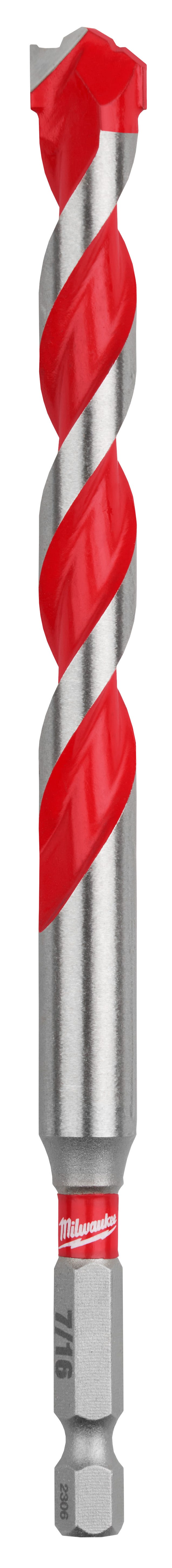 Milwaukee 48-20-9025 7/16" x 4" x 6" SHOCKWAVE Impact Duty Carbide Hammer Drill Bit with POWER TIP
