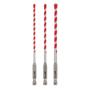 Milwaukee 48-20-9050 3PC. SHOCKWAVE Impact Duty Carbide Hammer Drill Bit Set