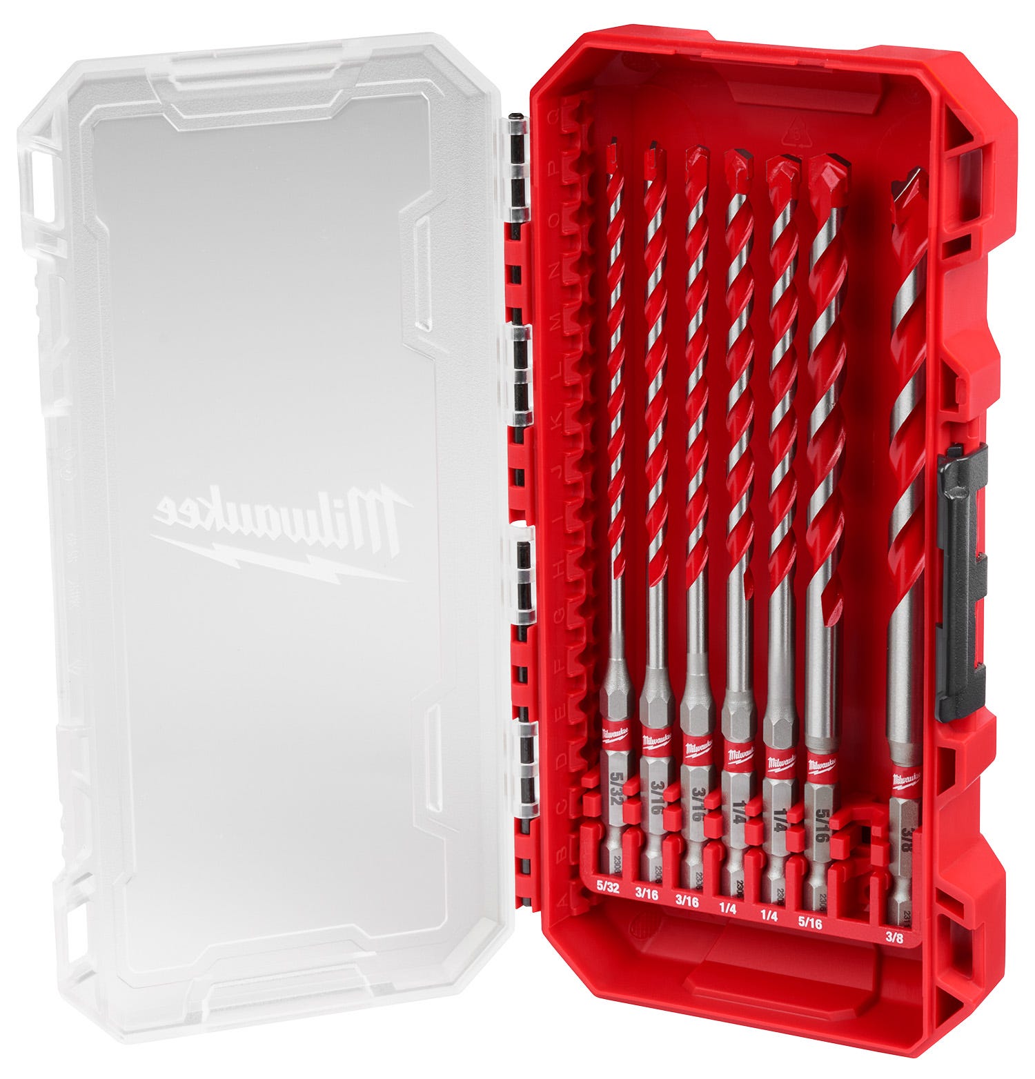 Milwaukee 48-20-9052 7PC. SHOCKWAVE Impact Duty Carbide Hammer Drill Bit Set