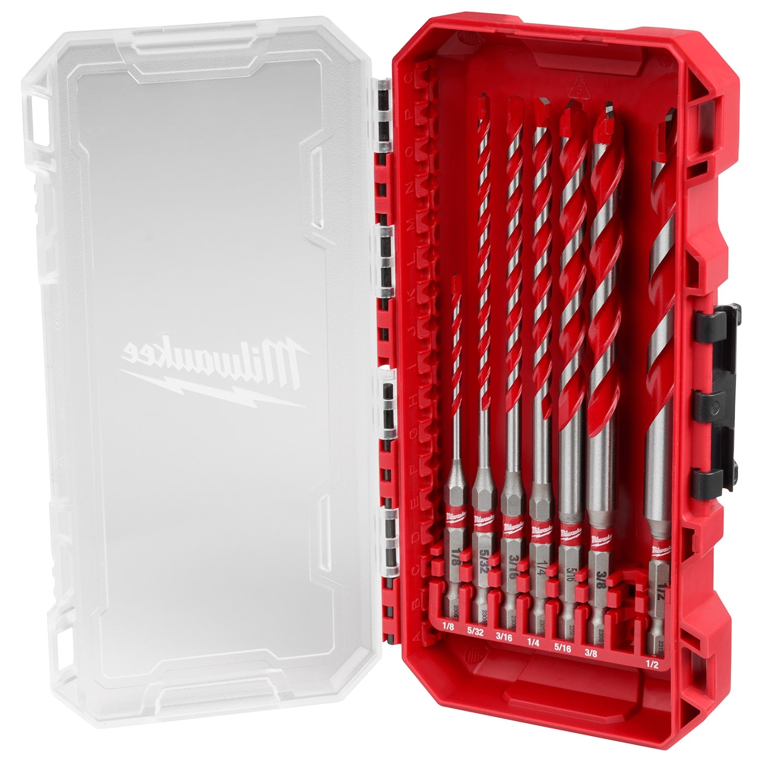 Milwaukee 48-20-9057 7PC. SHOCKWAVE Impact Duty Carbide Hammer Drill Bit Set