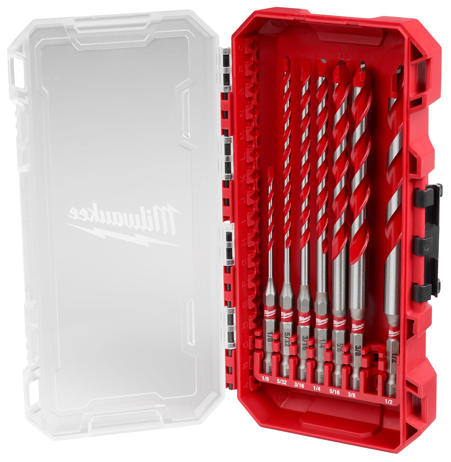 Milwaukee 48-20-9057 7PC. SHOCKWAVE Impact Duty Carbide Hammer Drill Bit Set
