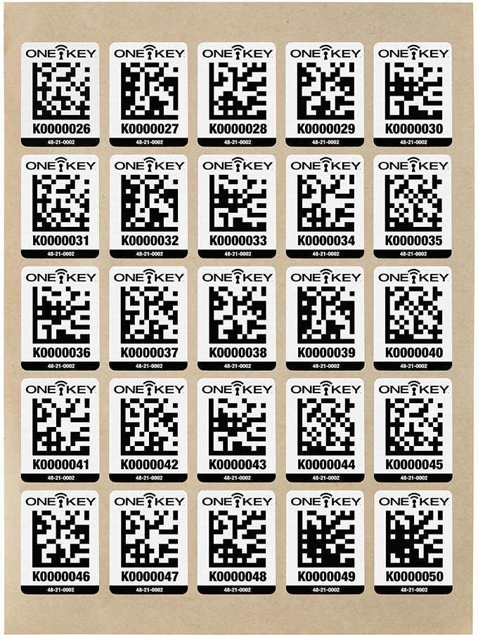 Milwaukee 48-21-0002 ONE-KEY Asset ID Tag for Large Plastic Surfaces, 100-Pack