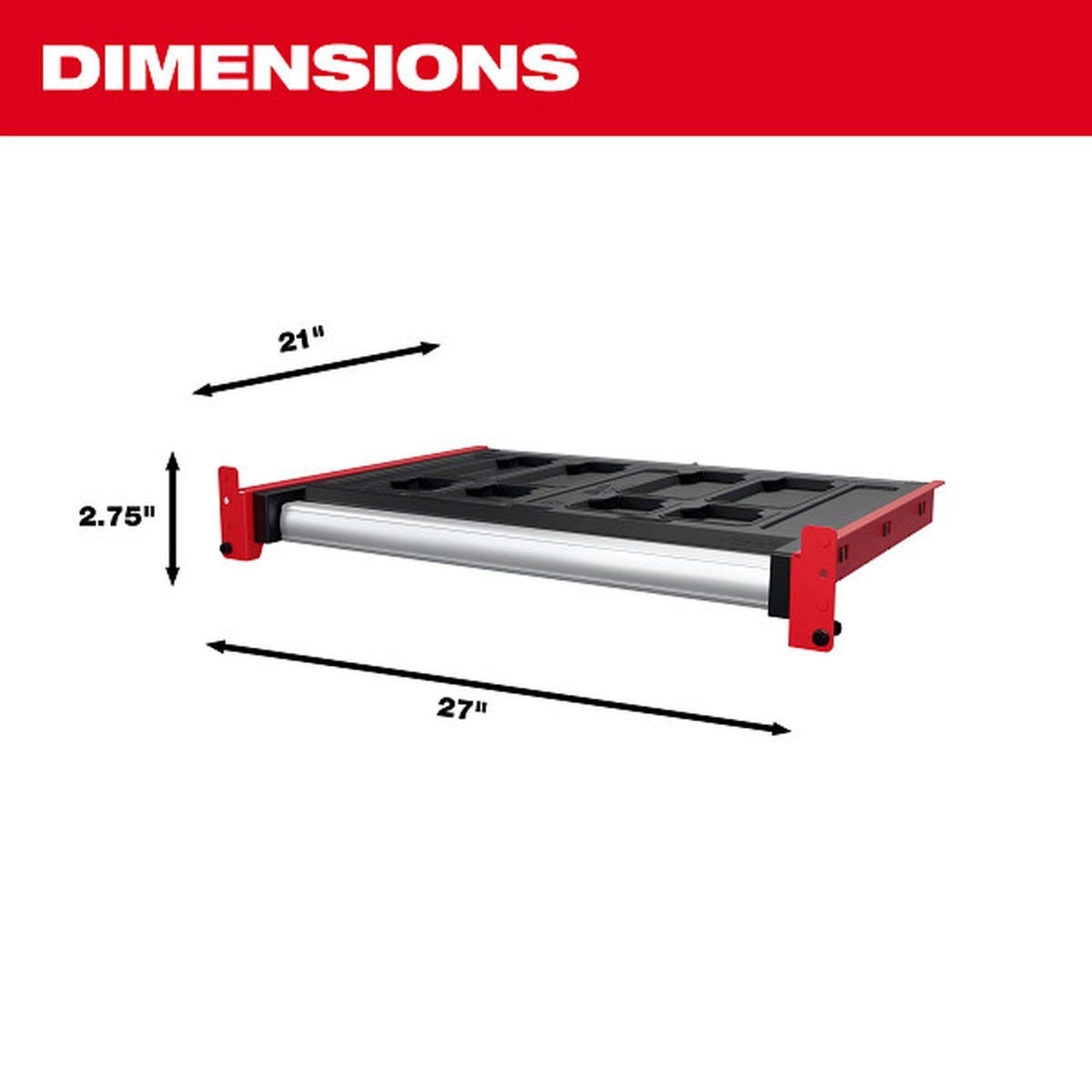 Milwaukee 48-21-8040 PACKOUT Vehicle and Trailer Rack Cabinet Drawer