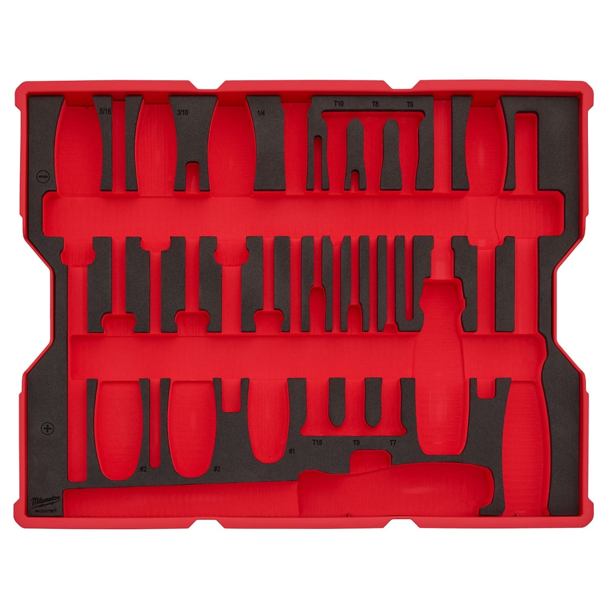 Milwaukee 48-22-0158 17-Piece Screwdriver & Pry Bar Set with Tray