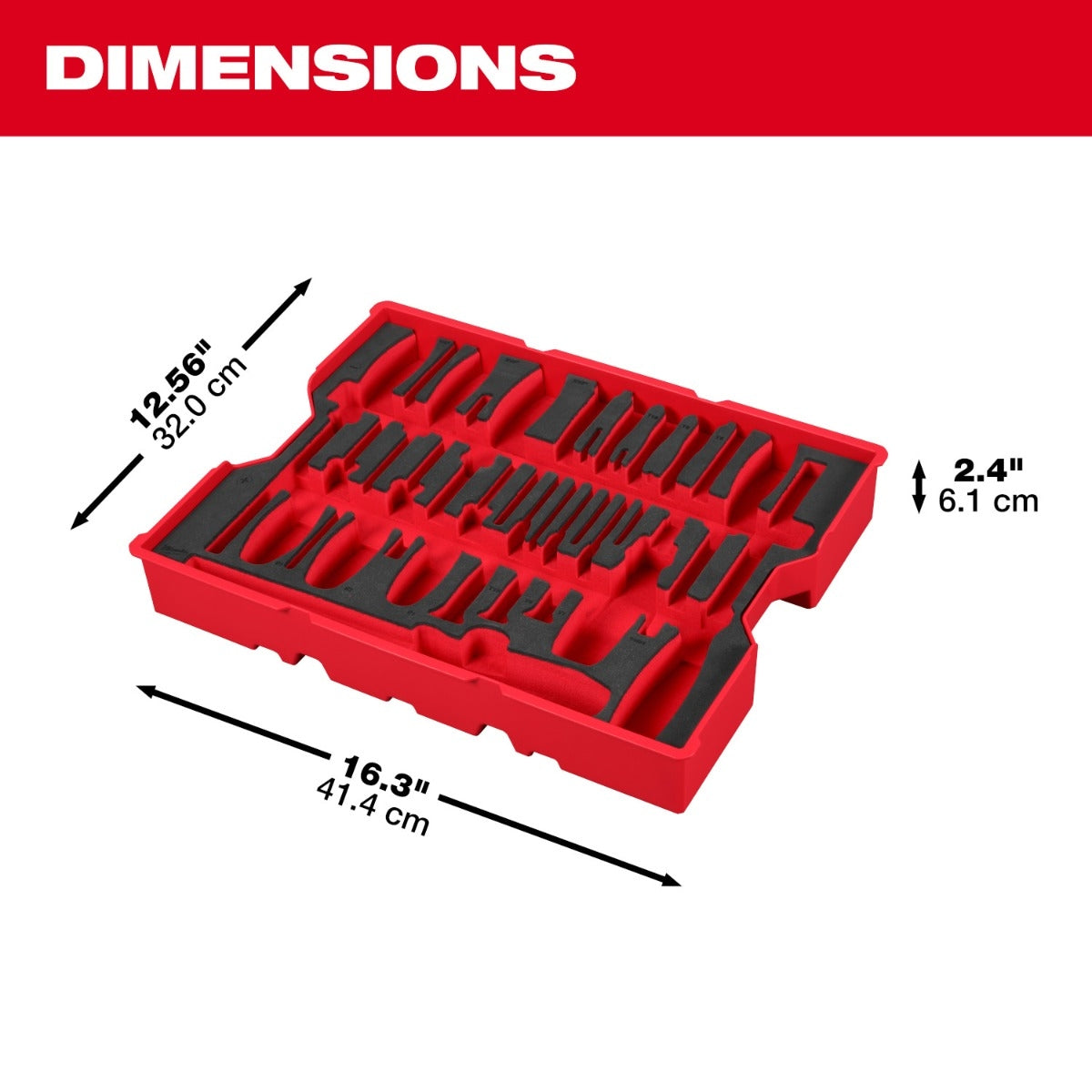 Milwaukee 48-22-0158 17-Piece Screwdriver & Pry Bar Set with Tray for PACKOUT Drawers