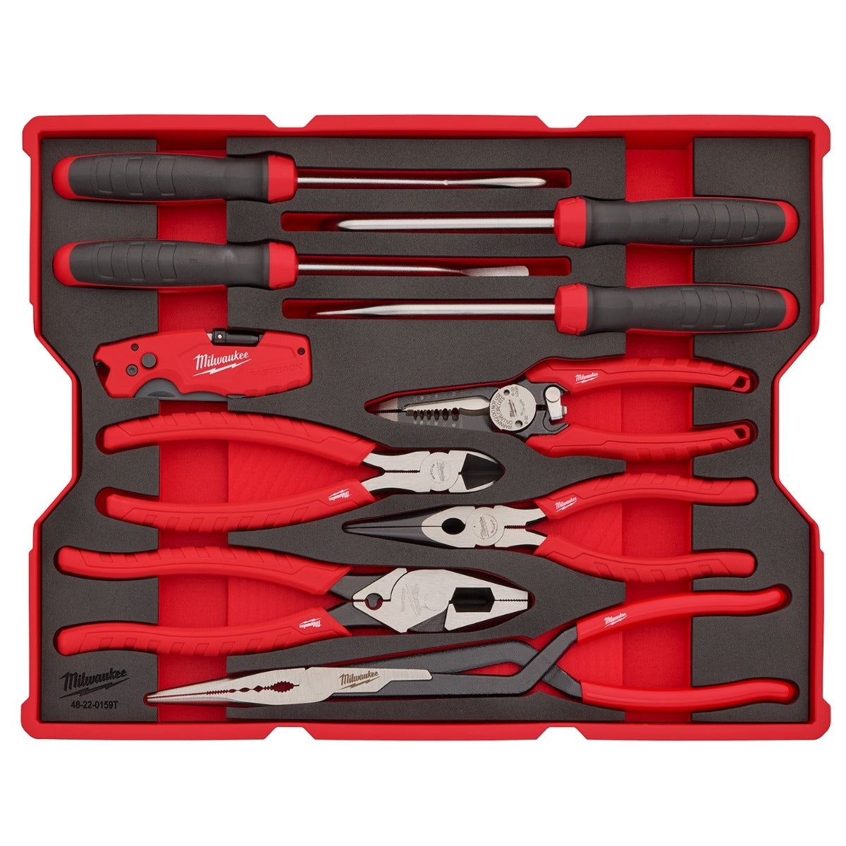 Milwaukee 48-22-0159 10-Piece Pliers & Pick Set with Tray for