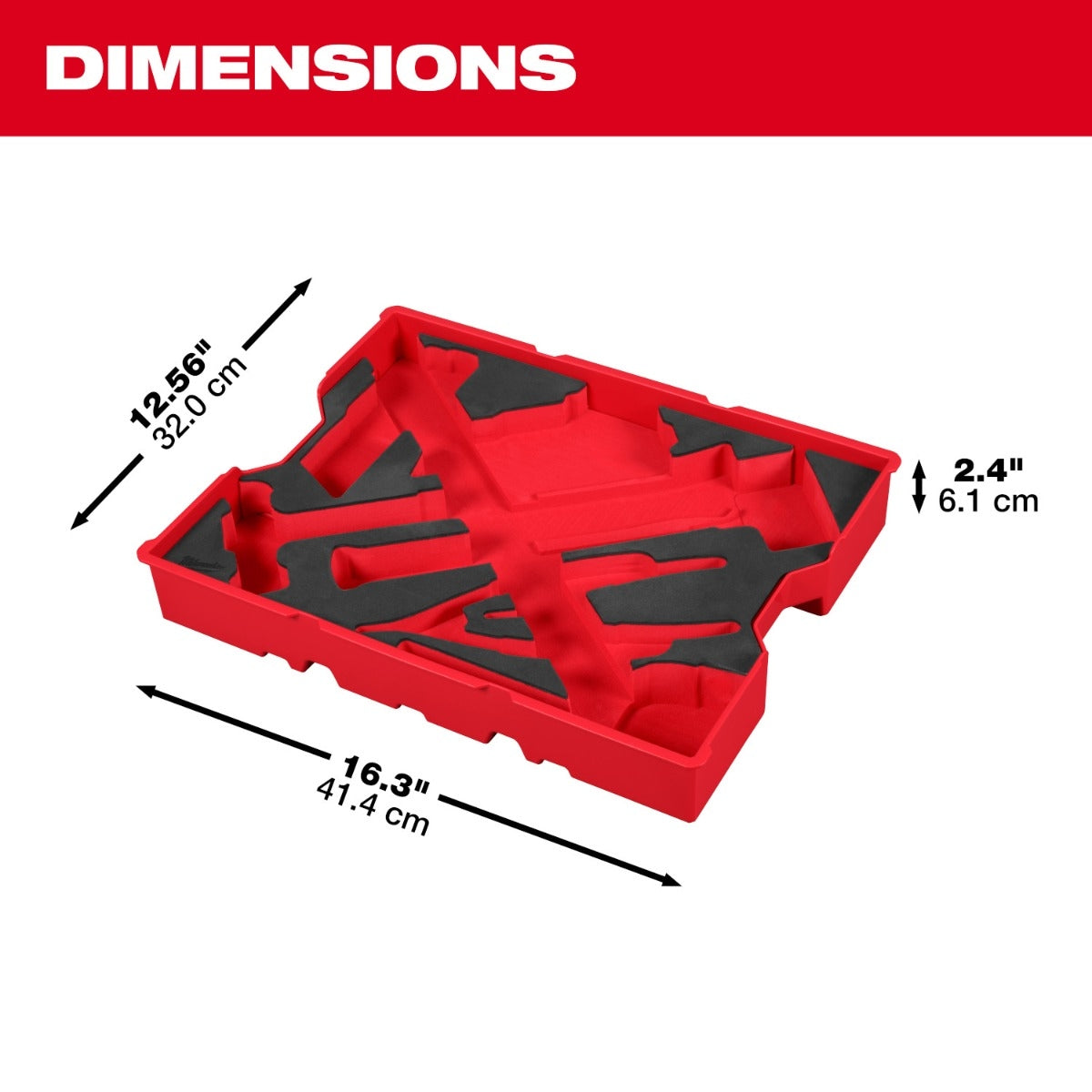 Milwaukee 48-22-0161 28-Piece Hex Key & Hammer Set with Tray for PACKOUT Drawers