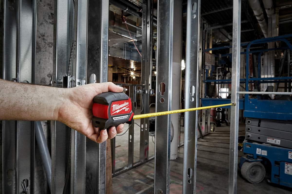Milwaukee 48-22-0325G 25-Foot Compact Magnetic Tape Measure, 2-Pack